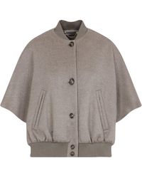 Max Mara - Leticia Bomber Cape - Lyst
