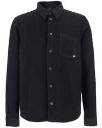 Amiri - Shirt With Classic Collar And Logo Plaque On The Front - Lyst