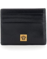 Versace - Card Holder With Embossed Logo On The Front - Lyst