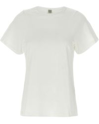 TOTEME - 'Curved Seam' T-Shirt - Lyst