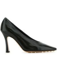 Bottega Veneta - Dark Leather Sofia Pumps - Lyst