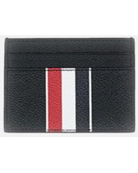 Thom Browne - Double Sided Card Holder W/ Rwb Stripe - Lyst