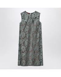 chinese dress ladies Gucci Floral Lace Midi Dress With Gold Belt  Runway Door