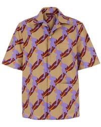 Gucci - Bowling Shirt With Cuban Collar And All-Over Print - Lyst