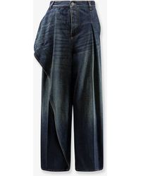 Dior - Dior Draped Flared Jeans - Lyst