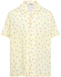 Jil Sander - Short-Sleeved Shirt With Floral Print - Lyst