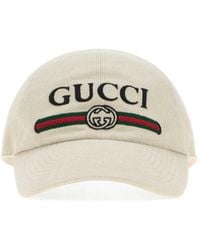 Gucci - Logo Textured Baseball Hat - Lyst