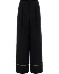 Fendi - Wool Blend Pyjamas Pant - Lyst
