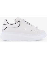 McQueen - Oversize Leather Low-Top Sneakers - Lyst