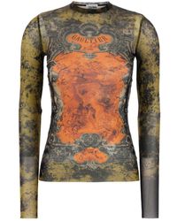 Tシャツ・カットソー Jean Paul Gaultier Double Layer Tulle Top Jean paul gaultier Double layer tulle top available on