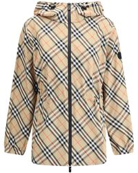 Burberry - Archivio Check Hooded Jacket - Lyst