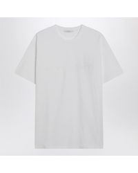 Givenchy - Cotton And Silk Tshirt With Jacquard Logo - Lyst