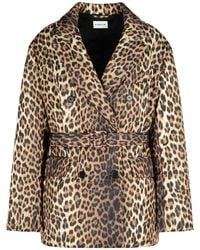 P.A.R.O.S.H. - 'Pupil' Leopard Print Polyester Jacket - Lyst