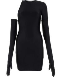 Balenciaga - Stretch Nylon Mini Dress - Lyst