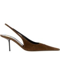 Saint Laurent - Suede Babylone Breteuil Pumps - Lyst