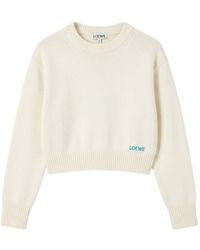 Loewe - Logo Wool Sweater - Lyst