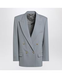 Stella McCartney - Light Wool Double-Breasted Jacket - Lyst