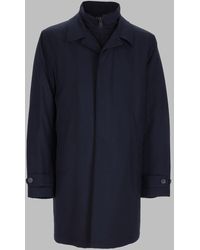 Fay - Zip-Front Long Coat - Lyst