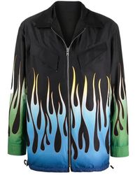 KENZO - Flame Print Reversible Jacket - Lyst