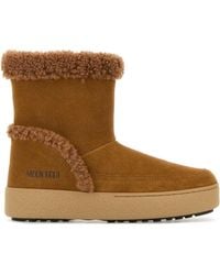 Moon Boot - Caramel Suede Ltrack Tina Ankle Boots - Lyst