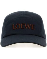 Loewe - Dark Canvas Camp Baseball Cap - Lyst