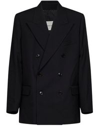 Dries Van Noten - Wool Canvas Bosier Double-Breasted Jacket - Lyst