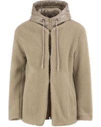 Herno - Teddy Jacket With Padded Hood - Lyst