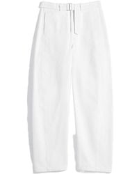 Lemaire - Twisted Belted Trousers - Lyst