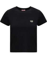 KENZO - Cotton T-Shirt With The Embroidered Â€Œwild Tigerâ€ - Lyst