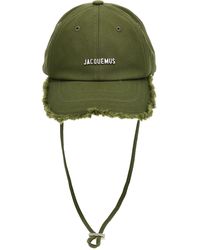 Jacquemus - La Casquette Artichaut Logo-Plaque Cotton-Twill Cap - Lyst