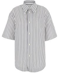 Ami Paris - Shirt Striped Cotton - Lyst