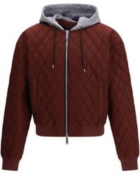 DSquared² - Quilted Hooded Bomber Jacket - Lyst