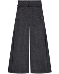 Courreges - Palazzo Pants With Belt - Lyst