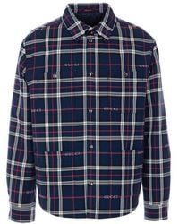 Gucci - Logo Tartan Padded Jacket - Lyst