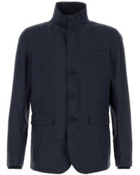 Herno - Elevated Stand-Up Collar Mini Nylon Jacket For - Lyst