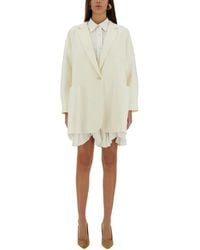 Max Mara - Orlaya Oversize Stretch-Wool Canvas Jacket - Lyst