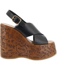Chloé - Maxime Wedge Sandal - Lyst