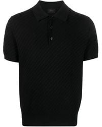 Brioni - Waffle-Knit Polo Shirt - Lyst