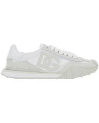 Dolce & Gabbana - 'Dg Athletic' Low Top Sneakers With Logo Patch On The Tongue And Maxi Logo On The Side - Lyst