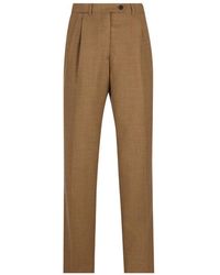 Prada - Neutrals Trousers - Lyst