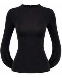 Alexander Wang - Solid Round Neck Top - Lyst