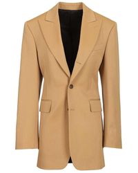 Celine - Diagonal Wool Column Jacket - Lyst