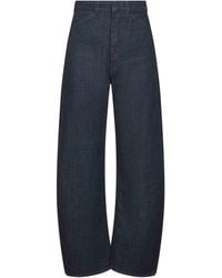 Lemaire - Denim High Waisted Curved Jeans - Lyst