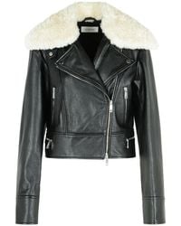 Sportmax - 'Toscana' Leather Jacket - Lyst