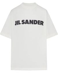 Jil Sander - Cotton T-Shirt With Logo - Lyst