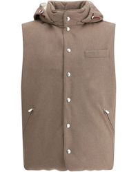 Brunello Cucinelli - Wool Down Vest - Lyst