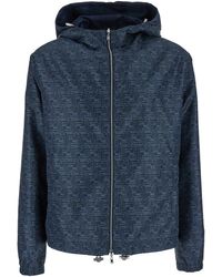 Fendi - Jacket With Reversible Design And All-Over Ff Motif - Lyst