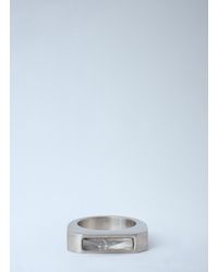Rick Owens - Pyramid Palladium Brass Ring - Lyst