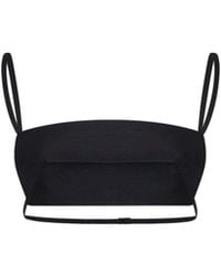 Jil Sander - Bralette Top Wool And Silk Faille Tops - Lyst