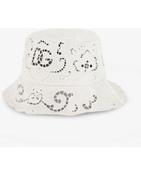 Dolce & Gabbana - Cotton Blend Bucket Hat - Lyst